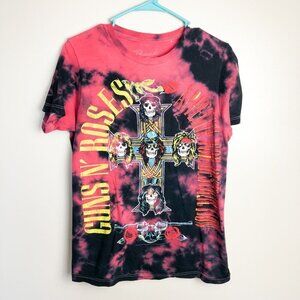 Bravado Guns N' Roses Tie Dye Graphic Alternative T Shirt Small Unisex Cotton